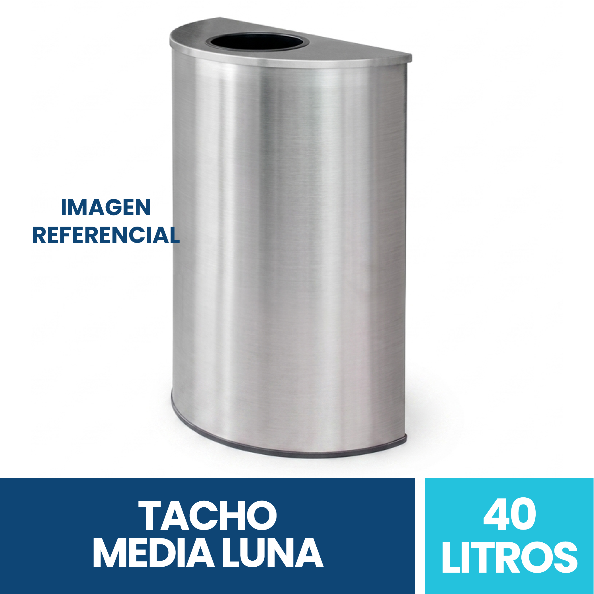 Basurero Acero Inoxidable 40 Litros Exoriam