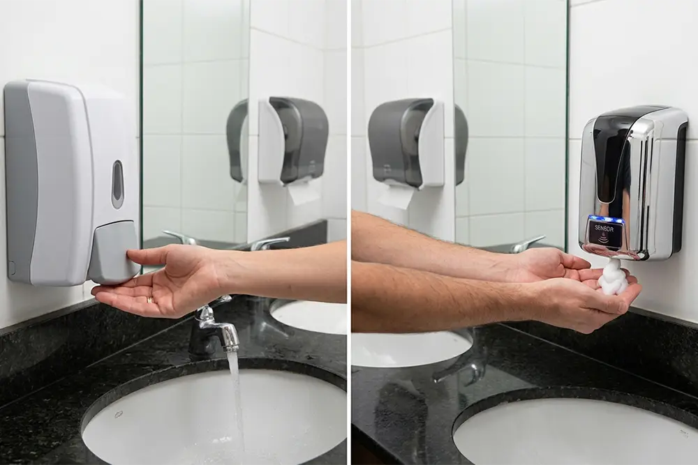 Dispensadores manuales vs. automáticos: qué opción elegir según el establecimiento