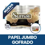 Papel Higiénico Jumbo Gofrado X 6 Und 550 Mts - Sumac