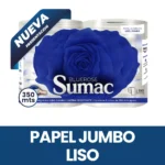Papel Higiénico Jumbo Liso X 6 Und 350 Mts - Sumac Bluerose