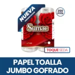Papel Toalla Jumbo Blanco Gofrado Sumac 200 Mt X 4 Rollos – Toque De Seda