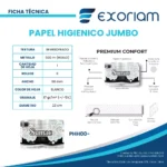 Papel Higiénico Jumbo Semigofrado X 6 Und 500 Mts - Sumac Premium Confort - Imagen 3