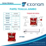 Papel Toalla Jumbo Blanco Gofrado Sumac 200 Mt X 4 Rollos – Toque De Seda - Imagen 3