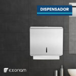 Dispensador De Papel Interfoliado En Acero Inoxidable Exoriam 25.8cm X 28.3cm X10cm - Imagen 4