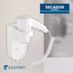 Secadora De Cabello Para Hotel A3 Estirable Plástico Abs Exoriam 1100w - Imagen 4