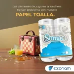 Papel Toalla Jumbo Blanco Gofrado Sumac 300 Mt X 4 Rollos - Nuetra Care - Imagen 4