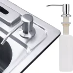 Dispensador De Jabón Manual Empotrable En Acero Inoxidable De 500ml Exoriam  6cm X 3.75cm X 1.3cm - Imagen 4