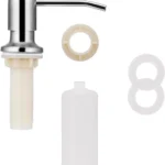 Dispensador De Jabón Manual Empotrable En Acero Inoxidable De 500ml Exoriam  6cm X 3.75cm X 1.3cm - Imagen 3