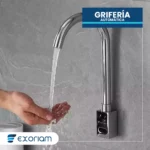 Grifería Con Sensor Automático Cuello De Ganso Empotrable Exoriam 29.5cm X 21.5cm X 4.3cm - Imagen 3