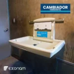 Cambiador De Bebé Plegable Horizontal Safe Plástico Abs Exoriam 50cm X 86cm X 58.5cm - Imagen 4