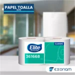 Papel Toalla Jumbo Elite Classic 2 Rollos X 200m - Imagen 4