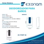 Deodorizador Lcd De 500 Ml Programable Exoriam 25x11.5x6.9 - Imagen 3