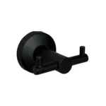 Perchero De Pared Acero Inoxidable Doble Gancho Negro Mate Exoriam - Imagen 2