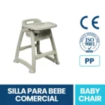Silla De Bebé Para Restaurantes Y Centro Comerciales Plástico PP Exoriam 70cm X 57.7cm X 58.5cm