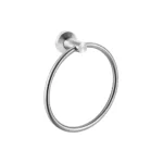 Toallero De Mano Circular En Acero Inoxidable Exoriam - Plata Cepillado (16cm X 16cm) - Imagen 2
