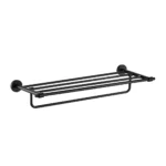 Toallero Hotelero De Acero Inoxidable Negro Mate Exoriam 7cm X 60cm X 22cm - Imagen 2