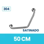 Barra De Seguridad Curva Satinado Acero Inoxidable Exoriam De 50cm
