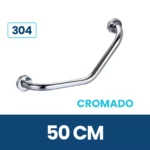 Barra De Seguridad Curva Brillante Acero Inoxidable Exoriamde 50cm