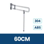 Barra Abatible De Seguridad Acero Inoxidable Brillante Con Cubierta Abs Exoriam De (75 Cm X 60cm)