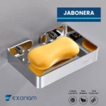 Porta Jabonera Rectangular En Acero Inoxidable Exoriam 2.5cm X 13cm X 9.5cm - Imagen 3