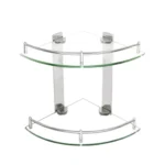 Repisa Moderno Para Baño Cromado 2 Pisos De 29cm X 34cm X 23cm - Imagen 3