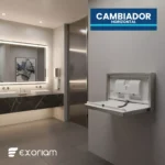 Cambiador De Bebé Plegable Horizontal En Acero Inoxidable 304 Exoriam 52cm X 90.5cm X 49.5cm - Imagen 4