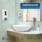 Dispensador de Jabón en Plástico Abs de 1000ML Visor Exoriam 26.2cm X 12.2cm X 10.8cm - Imagen 4
