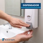 Dispensador de Jabón en Plástico Abs de 1000ML EXORIAM Ford 23.3cm X 11.2cm X 12cm - Imagen 4