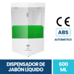 Dispensador De Jabón Con Sensor Automático Moderno Plástico Abs Exoriam 19.5cm X 11cm X 8cm