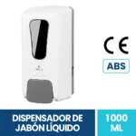 Dispensador de Jabón en Plástico Abs de 1000ML Visor Exoriam 26.2cm X 12.2cm X 10.8cm