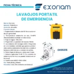 Lavaojos Portatil De Emergencia Abs Exoriam - Imagen 3