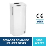 Secador De Manos Jet Hepa Dryer Plastico Abs Exoriam 62.4cm X 30cm X 20cm Peso 8.6 Kg