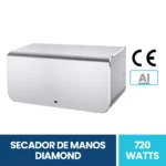 Secador De Manos Diamond en aluminio Exoriam 13.6m X 27.2cm X 12.3cm Peso 3.2 Kg