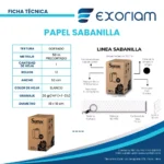 Papel Sabanilla Gofrado 50x50 Pqt de 12 Unidades Sumac - Imagen 3