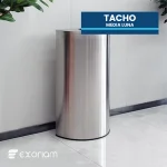 Tacho Media Luna Acero Inoxidable 70 Lt Satinado de 80 cm x 42 cm x 21 cm Exoriam - Imagen 4