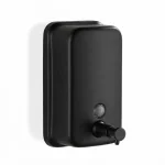 Dispensador de Jabón Líquido Acero Inoxidable Negro Mate 1000 ml de 20.5 cm x 12 cm x 12 cm Exoriam - Imagen 2